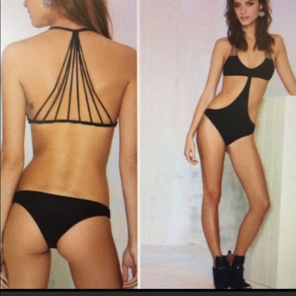 Mikoh one piece monokini Brazilian bikini thong - Picture 3 of 3